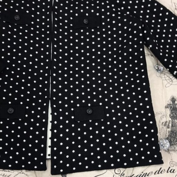 Anne Klein Dot Jacquard Cardigan - Picture 8 of 9